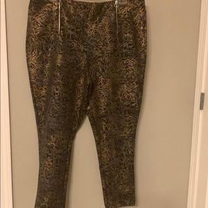 Gold & black pants